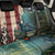 Catfish Fishing Back Car Seat Cover with Underwater Scene and Distressed American Flag Background - Wonder Print Shop