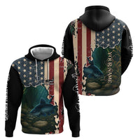 Catfish Fishing Zip Hoodie with Underwater Scene and Distressed American Flag Background - Wonder Print Shop