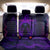 Custom Bowling Purple Flame Skull Back Car Seat Cover Custom Team Name on Dark Background - Wonder Print Shop