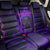 Custom Bowling Purple Flame Skull Back Car Seat Cover Custom Team Name on Dark Background - Wonder Print Shop