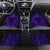 Custom Bowling Purple Flame Skull Car Mats Custom Team Name on Dark Background - Wonder Print Shop