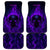 Custom Bowling Purple Flame Skull Car Mats Custom Team Name on Dark Background - Wonder Print Shop