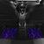 Custom Bowling Purple Flame Skull Car Mats Custom Team Name on Dark Background - Wonder Print Shop