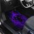 Custom Bowling Purple Flame Skull Car Mats Custom Team Name on Dark Background - Wonder Print Shop