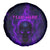 Custom Bowling Purple Flame Skull Spare Tire Cover Custom Team Name on Dark Background - Wonder Print Shop