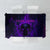 Custom Bowling Purple Flame Skull Tablecloth Custom Team Name on Dark Background - Wonder Print Shop