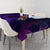 Custom Bowling Purple Flame Skull Tablecloth Custom Team Name on Dark Background - Wonder Print Shop