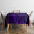 Custom Bowling Purple Flame Skull Tablecloth Custom Team Name on Dark Background - Wonder Print Shop