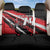 Custom Dirt Bike Back Car Seat Cover Motocross Rider Red Black Hex Pattern and Racing Number - Wonder Print Shop