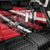 Custom Dirt Bike Back Car Seat Cover Motocross Rider Red Black Hex Pattern and Racing Number - Wonder Print Shop