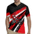 Custom Dirt Bike Rugby Jersey Motocross Rider Red Black Hex Pattern and Racing Number - Wonder Print Shop