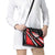 Custom Dirt Bike Shoulder Handbag Motocross Rider Red Black Hex Pattern and Racing Number - Wonder Print Shop
