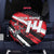 Custom Dirt Bike Spare Tire Cover Motocross Rider Red Black Hex Pattern and Racing Number - Wonder Print Shop