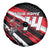 Custom Dirt Bike Spare Tire Cover Motocross Rider Red Black Hex Pattern and Racing Number - Wonder Print Shop