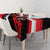 Custom Dirt Bike Tablecloth Motocross Rider Red Black Hex Pattern and Racing Number - Wonder Print Shop