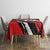 Custom Dirt Bike Tablecloth Motocross Rider Red Black Hex Pattern and Racing Number - Wonder Print Shop