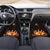 Flaming Bowling Ball Design Car Mats with Strike Pins and Glowing Fire Sparks on Dark Background - Wonder Print Shop