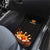 Flaming Bowling Ball Design Car Mats with Strike Pins and Glowing Fire Sparks on Dark Background - Wonder Print Shop