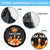 Flaming Bowling Ball Design Spare Tire Cover with Strike Pins and Glowing Fire Sparks on Dark Background - Wonder Print Shop