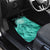 Darts Board Car Mats with Flaming Green Smoke and Crest Emblem on Black Gradient Background - Wonder Print Shop
