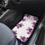 Golf Flamingo Friends Car Mats Pink Argyle Pattern and Custom Name Text on White and Rose Color Block - Wonder Print Shop