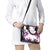 Golf Flamingo Friends Shoulder Handbag Pink Argyle Pattern and Custom Name Text on White and Rose Color Block - Wonder Print Shop