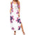 Golf Flamingo Friends Summer Maxi Dress Pink Argyle Pattern and Custom Name Text on White and Rose Color Block - Wonder Print Shop