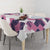 Golf Flamingo Friends Tablecloth Pink Argyle Pattern and Custom Name Text on White and Rose Color Block - Wonder Print Shop