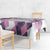 Golf Flamingo Friends Tablecloth Pink Argyle Pattern and Custom Name Text on White and Rose Color Block - Wonder Print Shop