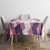 Golf Flamingo Friends Tablecloth Pink Argyle Pattern and Custom Name Text on White and Rose Color Block - Wonder Print Shop