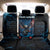 Lightning Bowling Back Car Seat Cover Electric Blue Ball and American Eagle Graphic on Stormy Black Background - Wonder Print Shop
