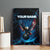 Lightning Bowling Canvas Wall Art Electric Blue Ball and American Eagle Graphic on Stormy Black Background - Wonder Print Shop