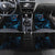 Lightning Bowling Car Mats Electric Blue Ball and American Eagle Graphic on Stormy Black Background - Wonder Print Shop