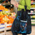 Lightning Bowling Grocery Bag Electric Blue Ball and American Eagle Graphic on Stormy Black Background - Wonder Print Shop
