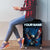 Lightning Bowling Luggage Cover Electric Blue Ball and American Eagle Graphic on Stormy Black Background - Wonder Print Shop