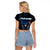 Lightning Bowling Raglan Cropped T Shirt Electric Blue Ball and American Eagle Graphic on Stormy Black Background - Wonder Print Shop