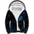 Lightning Bowling Sherpa Hoodie Electric Blue Ball and American Eagle Graphic on Stormy Black Background - Wonder Print Shop