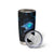Lightning Bowling Tumbler Cup Electric Blue Ball and American Eagle Graphic on Stormy Black Background - Wonder Print Shop