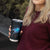 Lightning Bowling Tumbler Cup Electric Blue Ball and American Eagle Graphic on Stormy Black Background - Wonder Print Shop