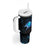 Lightning Bowling Tumbler With Handle Electric Blue Ball and American Eagle Graphic on Stormy Black Background - Wonder Print Shop