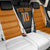Bass Fishing Back Car Seat Cover Jumping Largemouth Fish on Black Hex Pattern and Orange White Lightning Accents - Wonder Print Shop