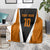 Bass Fishing Blanket Jumping Largemouth Fish on Black Hex Pattern and Orange White Lightning Accents - Wonder Print Shop