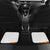Bass Fishing Car Mats Jumping Largemouth Fish on Black Hex Pattern and Orange White Lightning Accents - Wonder Print Shop