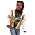 Bass Fishing Kid Hoodie Jumping Largemouth Fish on Black Hex Pattern and Orange White Lightning Accents - Wonder Print Shop