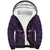Skull Sherpa Hoodie Hello Darkness My Old Friend - Horror Seamless Pattern Purple - Wonder Print Shop