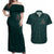 Viking Couples Matching Off Shoulder Maxi Dress and Hawaiian Shirt Ravens - Hugin And Munin - Wonder Print Shop