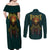 Viking Couples Matching Off Shoulder Maxi Dress and Long Sleeve Button Shirts Ravens - Hugin And Munin - Wonder Print Shop