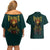 Viking Couples Matching Off Shoulder Short Dress and Hawaiian Shirt Ravens - Hugin And Munin - Wonder Print Shop