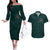 Viking Couples Matching Off The Shoulder Long Sleeve Dress and Hawaiian Shirt Ravens - Hugin And Munin - Wonder Print Shop