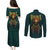 Viking Couples Matching Puletasi Dress and Long Sleeve Button Shirts Ravens - Hugin And Munin - Wonder Print Shop